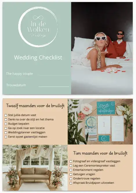 Plannen van de perfecte bruiloft met de checklist