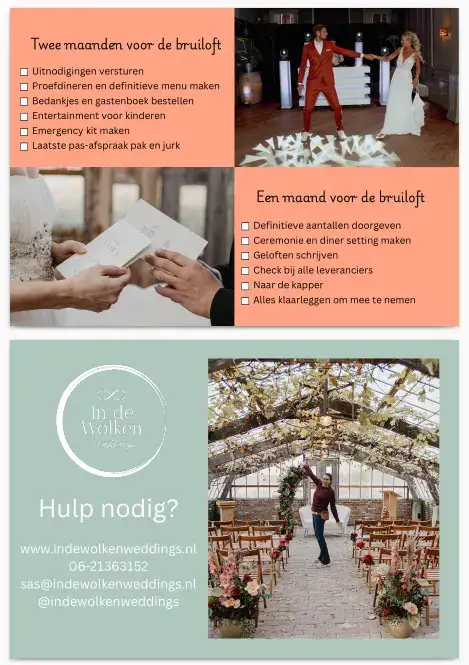 Plan jullie bruiloft met de gratis wedding checklist