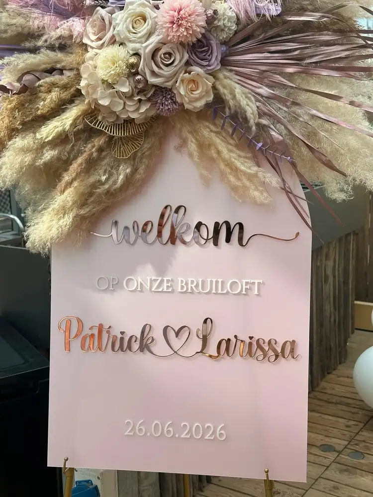 Welkom op de bruiloft van Patrick en Larissa