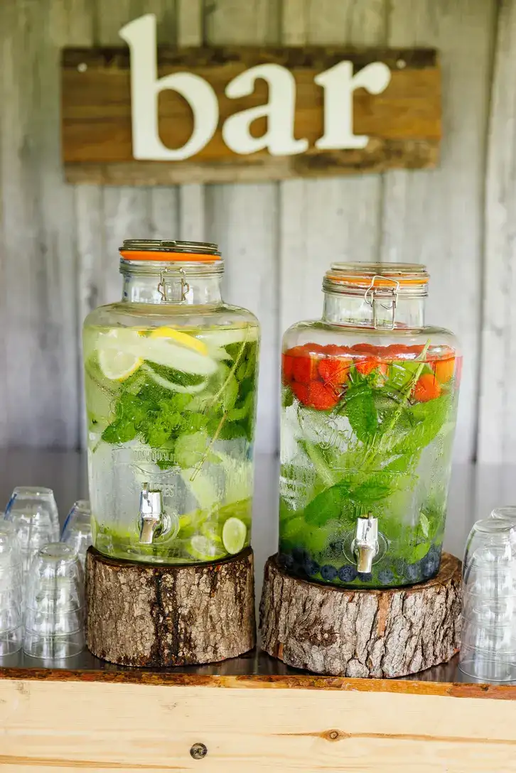 Water bij de bar